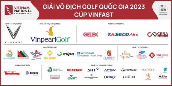 Nhà tài trợ Vàng giải Vô địch Golf quốc gia - Vinfast 2023