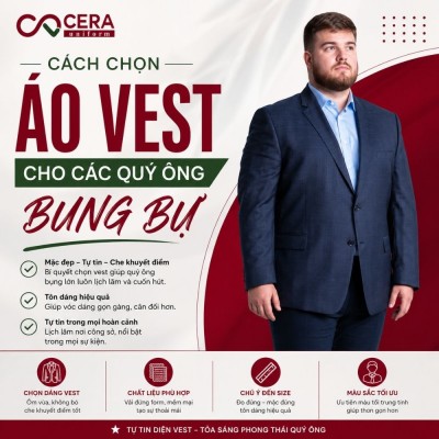 Cách chọn áo vest và phối đồ cho nam béo bụng: Bí quyết mặc đẹp, phong độ và tự tin